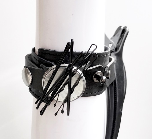 LE Leather Magnetic Bobby Pin Wristband - Leather – Phoenix Nationale
